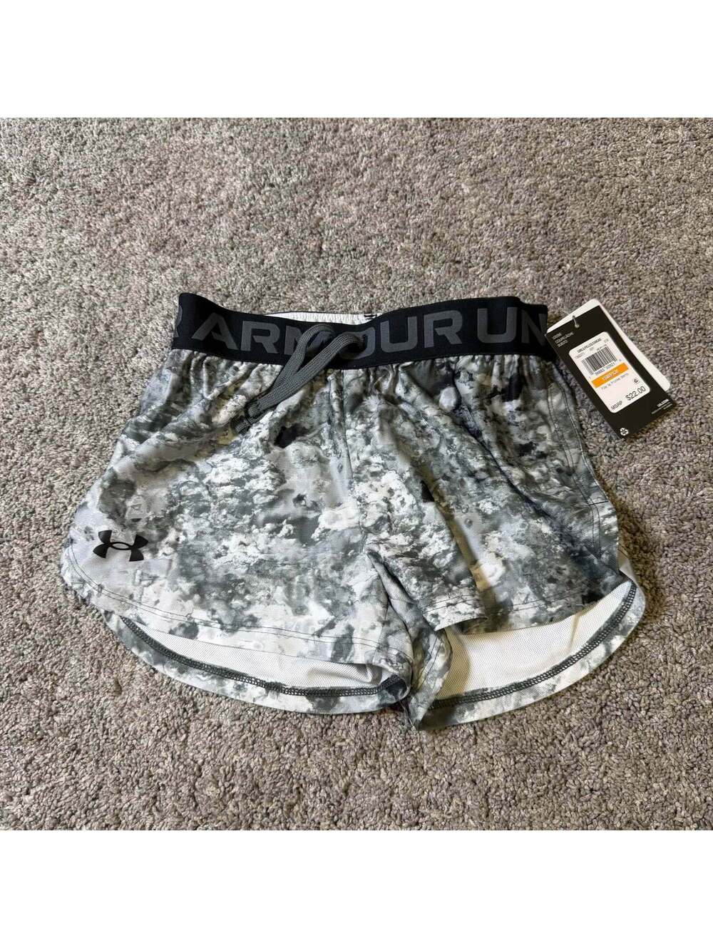 Under Armour Girls Play Up Printed Shorts Size Youth Small NEW